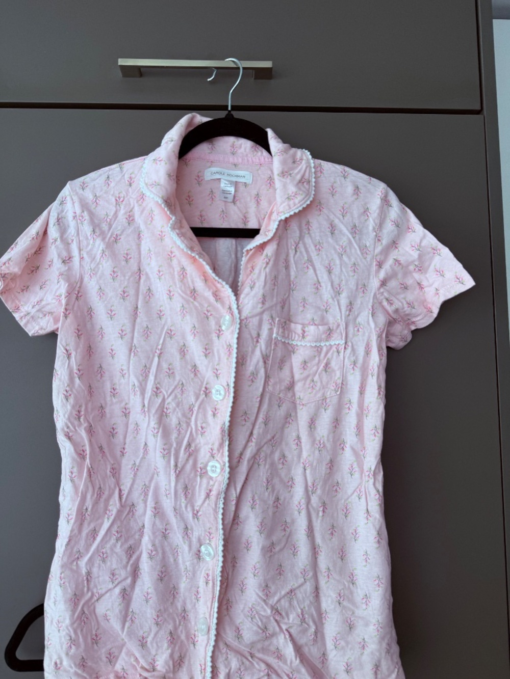 Carole Hochman Pink Pajama Set Women’s Size S 2 Piece Sleepwear 100% cotton - Picture 3 of 9